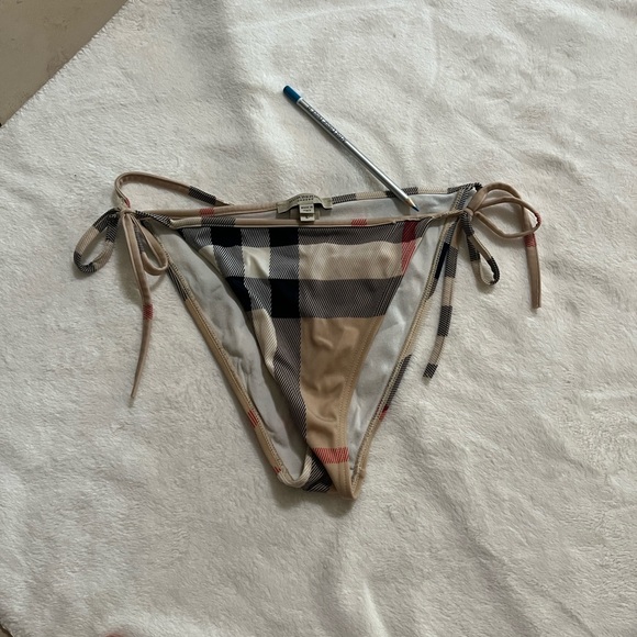 Burberry Plaid Bikini Set in Tan and Black - Picture 11 of 14
